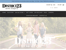 Tablet Screenshot of district23.com